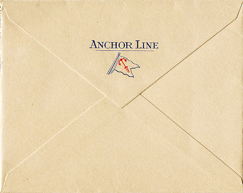 Anchor Line Stationery: Envelope.