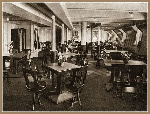 Third Class Ladies' Lounge on the SS Deutschland (1923).