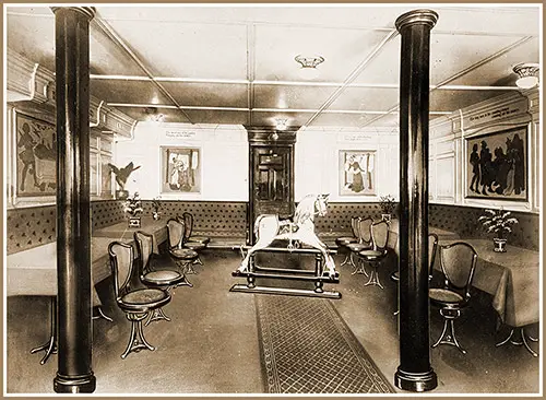 The First Class Children's Room on the RMS Mauretania.