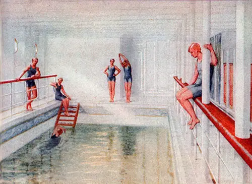 Fig. 88: Swimming Bath on the RMS Titanic.