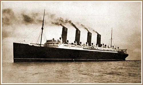 The "Mauretania" Leaves the Tyne for the Mersey.