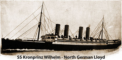 The Kronprinz Wilhelm of the North German Lloyd Line.