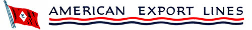American Export Lines Logo and Shipping Line ca 1950s.