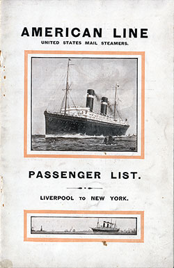 1914-10-17 Passenger Manifest for the SS <em>Philadelphia</em>