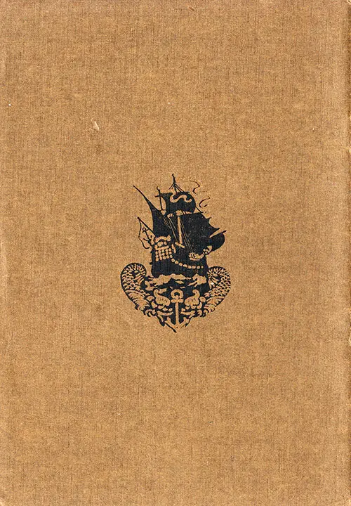 Back Cover: Cabin Class Passenger List for the SS Cameronia of the Anchor Line Dated 31 July 1926.