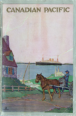 Front Cover, SS Montlaurier Passenger List - 13 July 1923