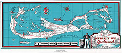 Map of the Bermuda Islands circa Late 1930s.