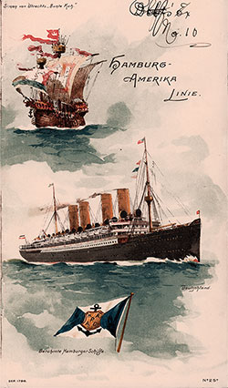 Passenger Manifest, Hamburg-Amerika Linie SS Deutschland, 1909 