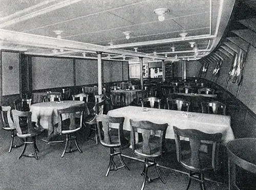 Third Class Smoking Room on the SS Deutschland