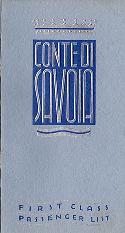 1937-03-06 SS Conte Di Savoia
