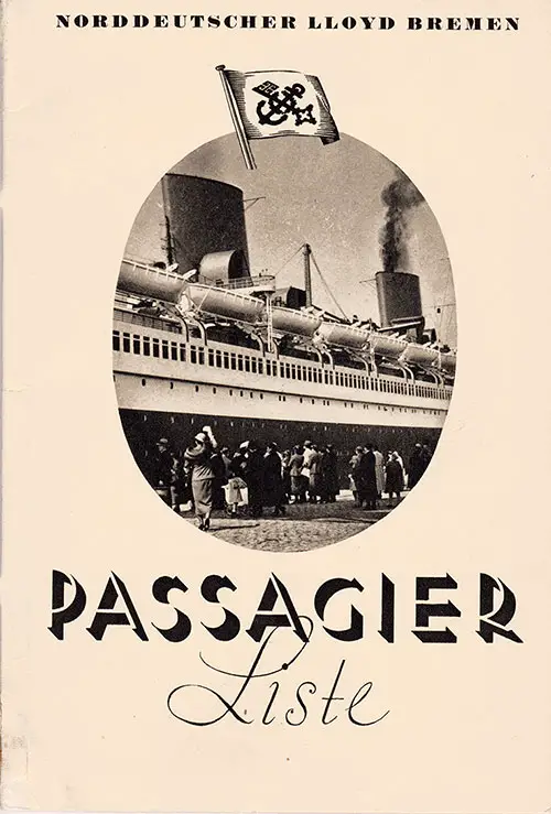 SS Bremen Passenger List