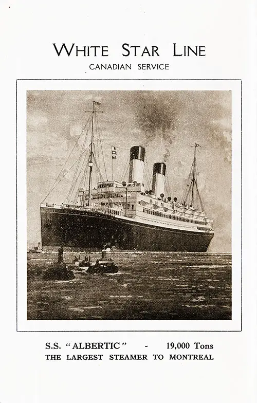 White Star Line SS Albertic