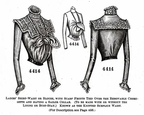 Ladies’ Shirt-Waist or Blouse No. 4414