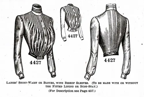 Ladies’ Shirt-Waist or Blouse No. 4427