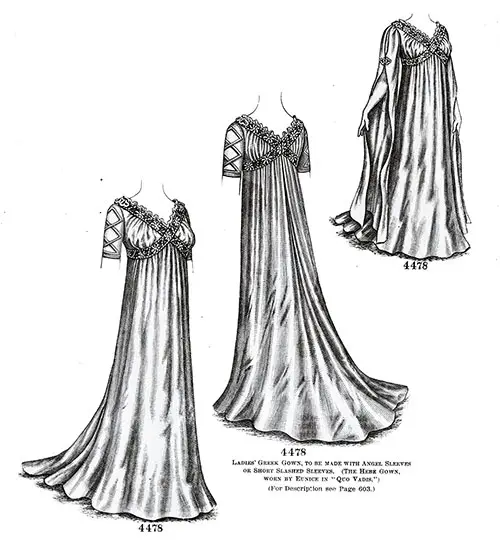 Ladies’ Greek Gown No. 4478