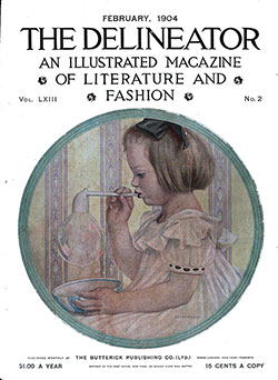 Front Cover, The Delineator, The Butterick Publishing Company, Ltd., Vol. LXIII, No. 2.