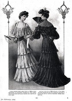 Ladies Chic Evening Gown No. 7389 - 1904