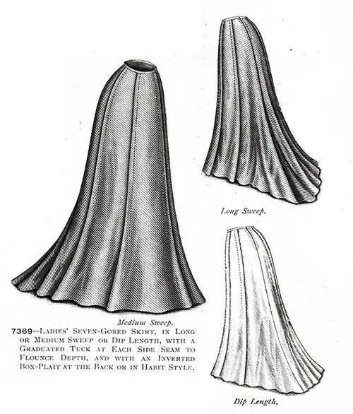 Ladies’ Seven-Gored Skirt No. 7369
