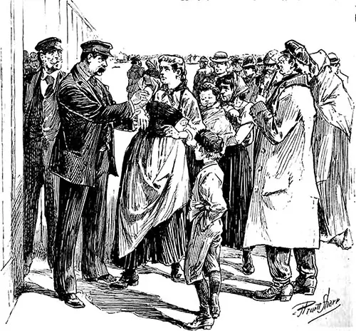 Steamship Company Physicians Vaccinating Immigrants Likely Traveling in Steerage.