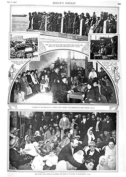 Collage of Phtographs of the Many Immigrants Coming to America. Leslie's Weekly Magazine, 8 May 1902.