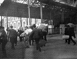 Immigrants Just Arriving at Ellis Island