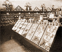 Confectionery Display Case at the Hested Stores Company.