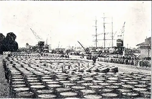 Scene at Gothenburg Harbor.