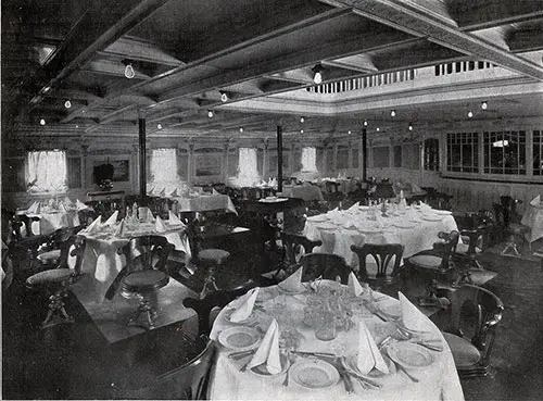 Dining Room on the SS Prinz Joachim.