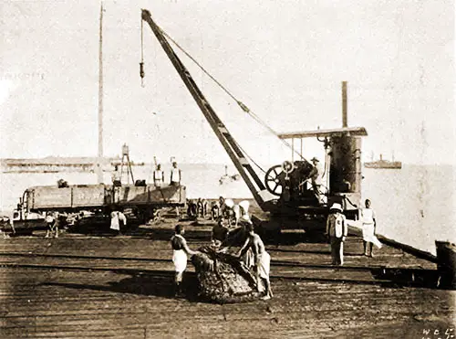 The No. 1 Pier at Beira circa 1907.