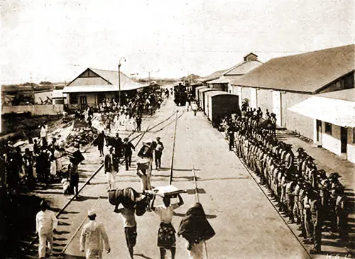 Beira Railway Station and Goods Warehoues circa 1907.
