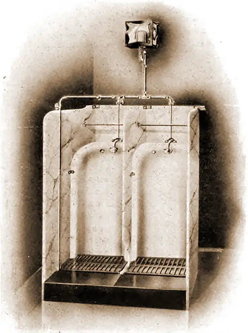 Urinals Used on the RMS Mauretania, 1907.
