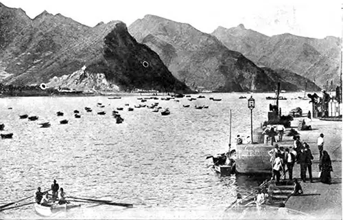Landing Stage at Santa Cruz de Tenerife. The Syren and Shipping Illustrated, 8 April 1908.