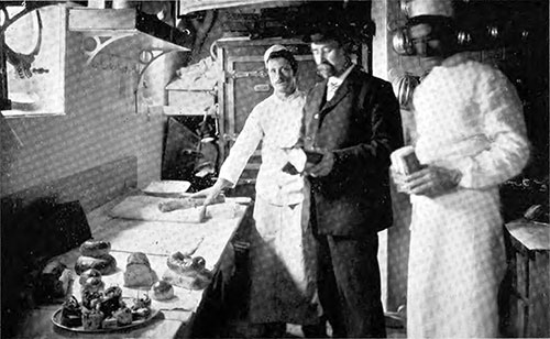 Inspection of the Ships' Bakery Prior to Departure on Transatlantic Voyage.