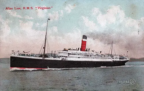 Allan Line, R.M.S. Virginian - 1911
