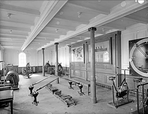 The First Class Gymnasium on the Titanic