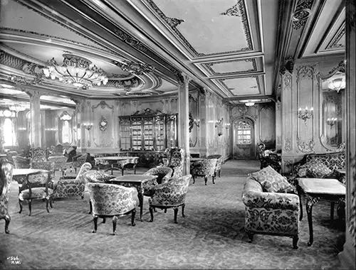 First Class Lounge on the RMS Titanic.