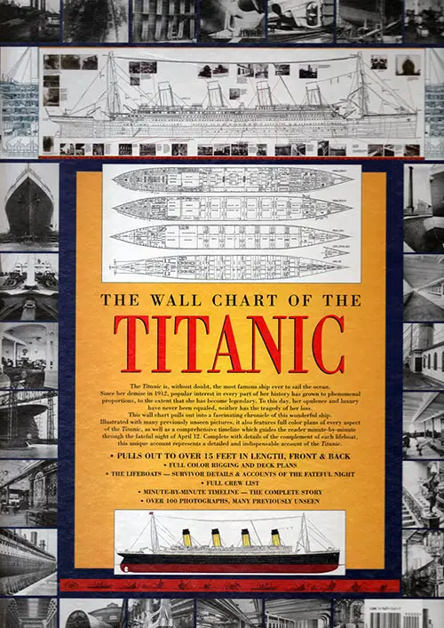 Back Cover of The Wall Chart of the Titanic by Tom McCluskie