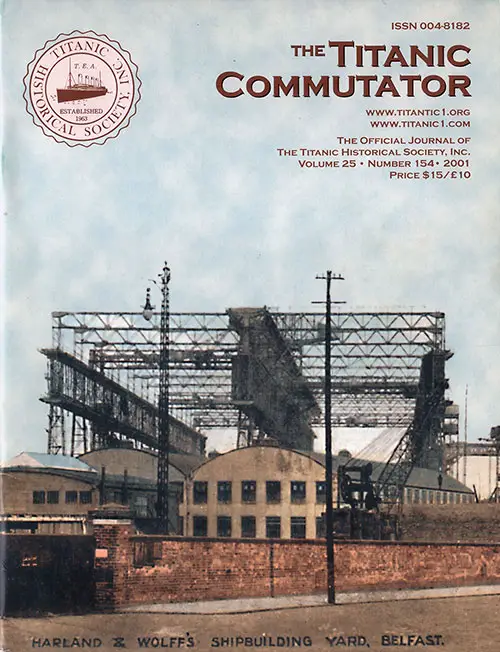 Front Cover, The Titanic Commutator, Volume 25, Number 154, Quarterly Journal