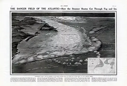 The Danger Field of the Atlantic--How the Steamer Routes Cut Through Fog and Ice.