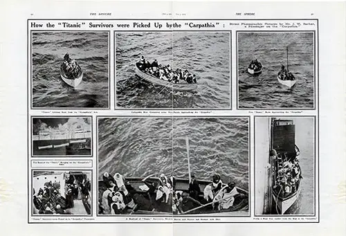 How the "Titanic" Survivors were Picked Up by the "Carpathia."