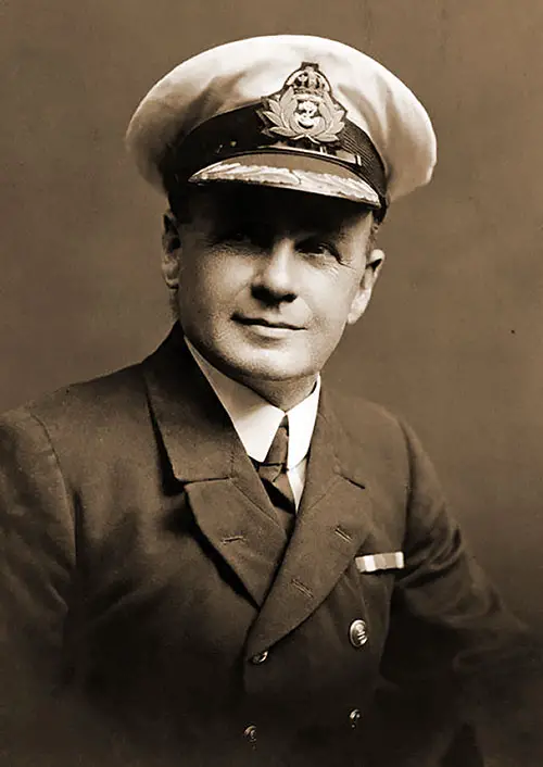 Charles H. Lightoller, DSC & Bar, R.D., R.N.R., Second Officer and Highest Ranking Officer to Survive the Sinking of the RMS Titanic.