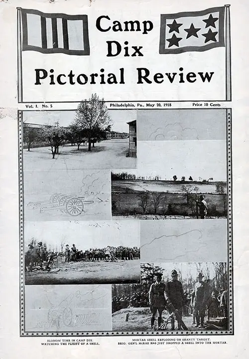 Front Cover, Camp Dix Pictorial Review - 20 May 1918