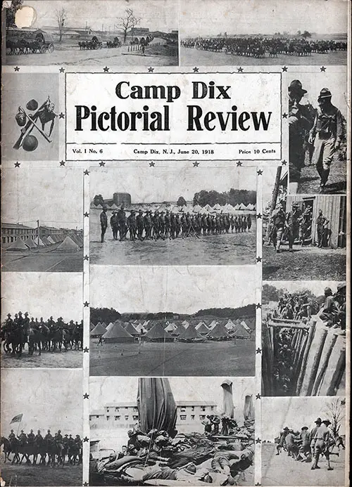Front Cover, Camp Dix Pictorial Review - 20 June 1918