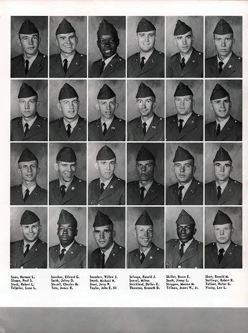 Company A 1968 Fort Benning Basic Training Recruit Photos, Page 7.
