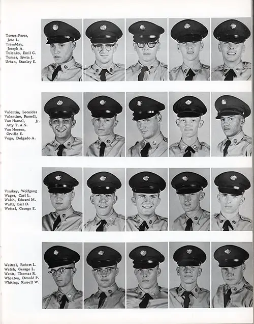 Company L 1960 Fort Dix Basic Training Recruit Photos, Page 13.