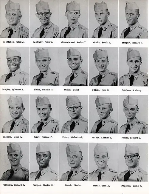 Company D 1956 Fort Knox Basic Training Recruit Photos, Page 7.