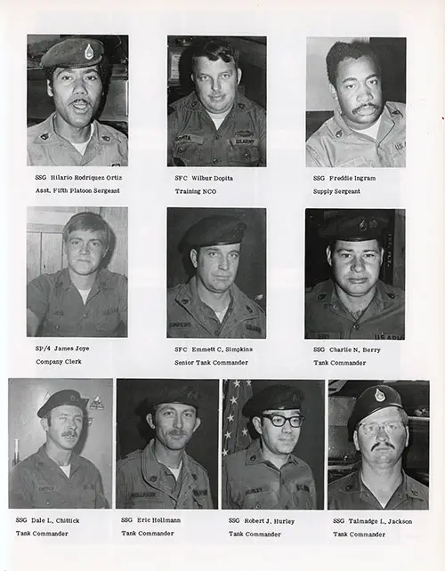 Company D-2-1 1977 Fort Knox Basic Training Leadership, Page 3.