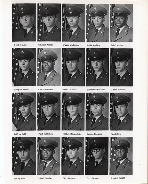 Company D-2-1 1977 Fort Knox Basic Training Recruit Photos, Page 5.