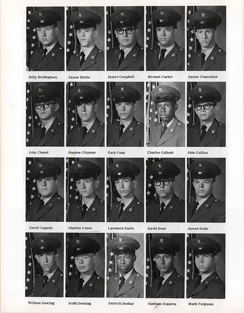 Company D-2-1 1977 Fort Knox Basic Training Recruit Photos, Page 6.