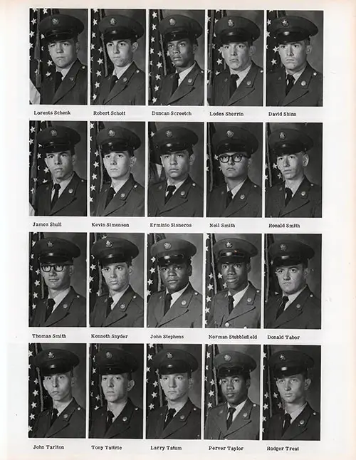 Company D-2-1 1977 Fort Knox Basic Training Recruit Photos, Page 11.